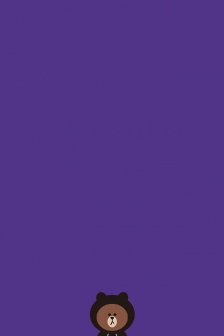 布朗熊卡通手機壁紙