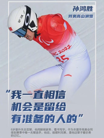 Pictures of 2022 Chinese Winter Paralympics athletes