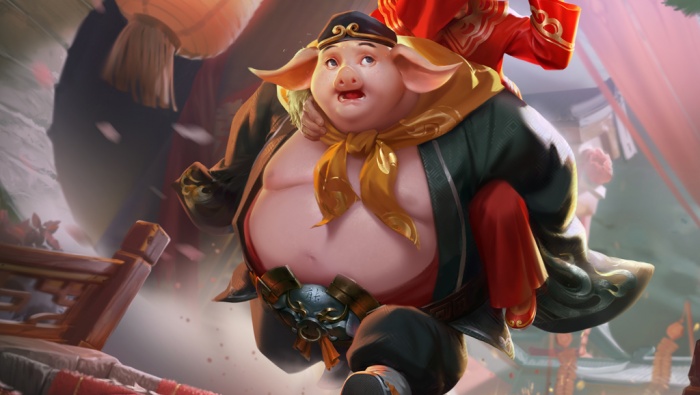 King of Glory pig Wuneng pig Bajie HD desktop wallpaper