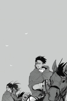 進擊的巨人動漫插畫手機壁紙