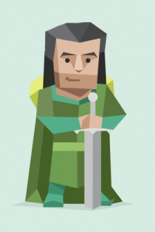 Protagonist personality cartoon image
