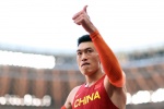 Zhu Yaming wins silver medal in men's triple jump