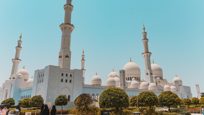 HD Abu Dhabi Mosque Picture Wallpaper