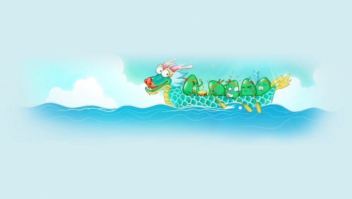 Chinese style Dragon Boat Festival background picture desktop wallpaper