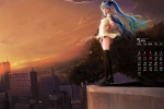 May 2021 Hatsune Miku computer calendar wallpaper