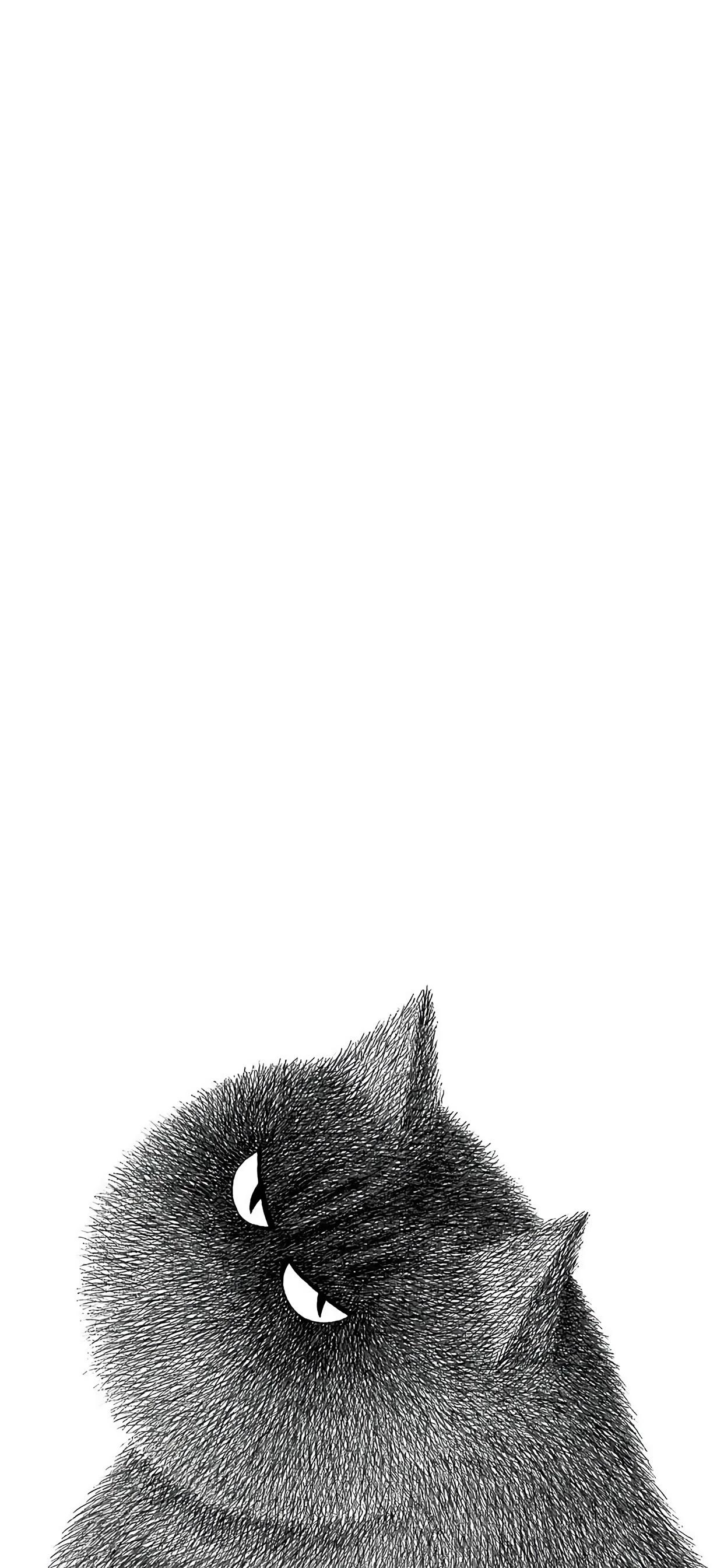 煤球猫咪主题手机壁纸