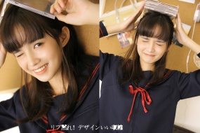 学院制服美女写真图片桌面壁纸