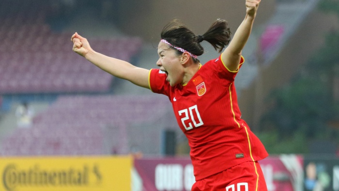 Chinese women's football team Xiao Yuyi stadium computer wallpaper