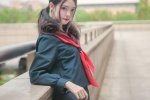 校园美女学院风性感制服写真图片