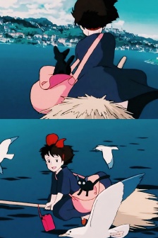 Hayao Miyazaki's Kiki's Delivery Service mobile wallpaper