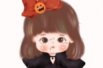 情侣万圣节卡通头像（女生版）