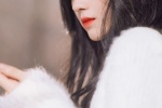Ju Jingyi winter red lips mobile wallpaper