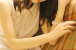 Sexy photo of a good-looking beauty with fair skin and long legs