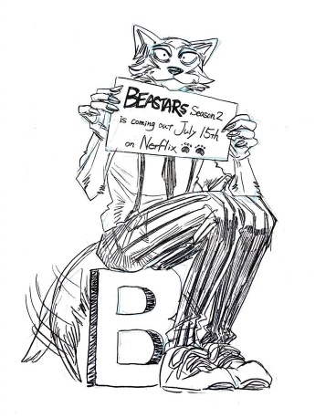 動物狂想曲板垣巴留最新繪製的宣傳圖