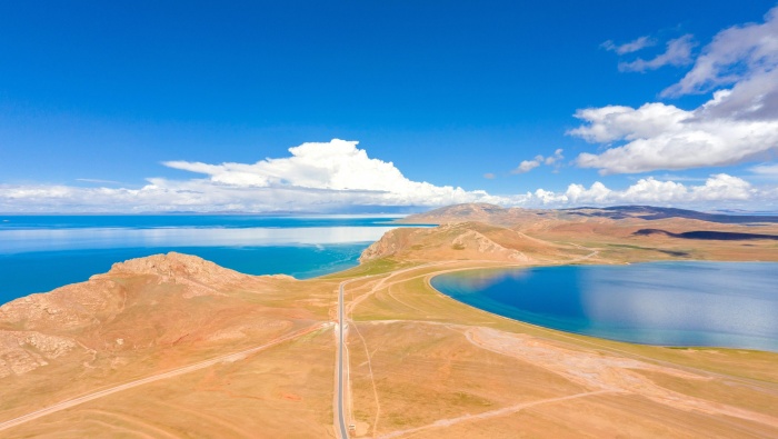 National Day Travel Tibet Serincuo Landscape Pictures Wallpaper