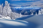 Beautiful winter snow scene pictures computer wallpapers second series