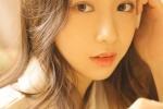 Sexy photo of a good-looking beauty with fair skin and long legs