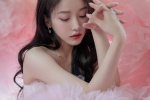 姜貞羽霧粉棉花糖紗裙性感寫真