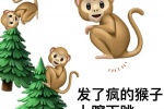 发了疯的猴子上蹿下跳