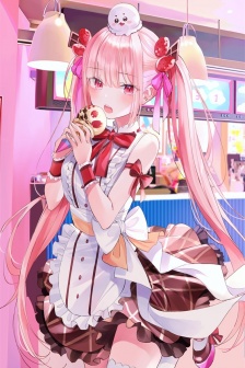 可愛少女動漫手機壁紙