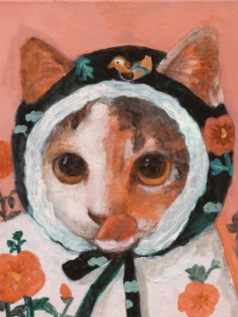 猫婆婆可爱水粉风头像