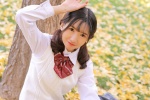 初秋户外美女学生妹唯美图片摄影