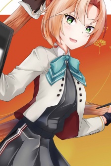 Two-dimensional uniform beauty mobile wallpaper