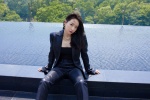 Song Qian cool and sexy leather clothes fashion and sexy pictures and photos