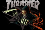 Thrasher潮牌創意手機壁紙