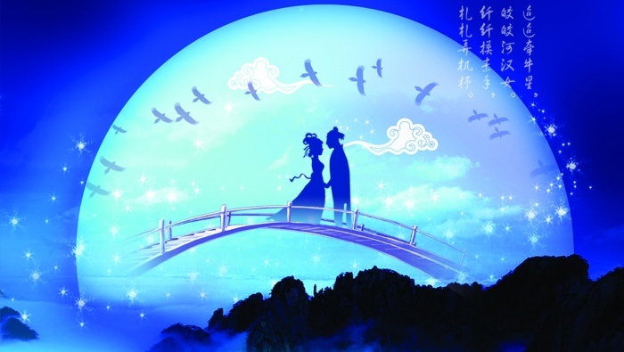 七夕情人节牛郎织女图片桌面壁纸