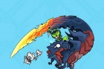 Monster Hunter Cartoon Creative Mobile Wallpaper