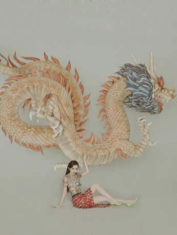 Yang Mi's ancient Chinese style sexy magazine photo shoot