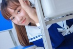 甜美学生妹美女海军制服写真