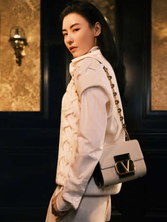 Cecilia Cheung's retro fashion early autumn photos