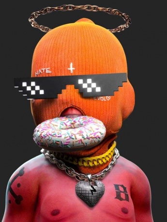 Masked trendy personality avatar