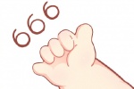 肉手666手势头像