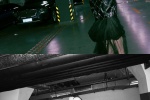 Song Qian's charming light and shadow photos in the parking lot