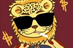 Leopard cartoon couple avatar