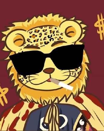 Leopard cartoon couple avatar