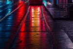Silent night city street scenery mobile wallpaper