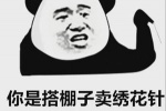 熊猫头你是搭棚子卖绣花针买卖不大架子大表情包