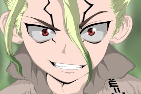 Stone Era Stone God Senku anime computer wallpaper