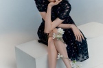 Zhang Yifan's elegant gauze skirt sexy magazine photo