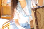 Sweet girl in uniform, seductive and sexy private room photo