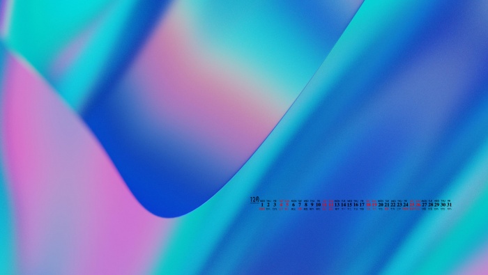 December 2021 creative design desktop calendar wallpaper