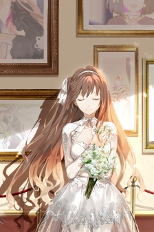 金色長發動漫美女手機壁紙