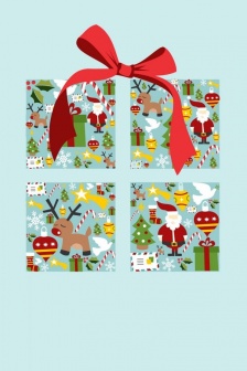 簡約聖誕文字背景圖片手機壁紙