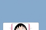 Cute Chibi Maruko-chan full screen mobile wallpaper