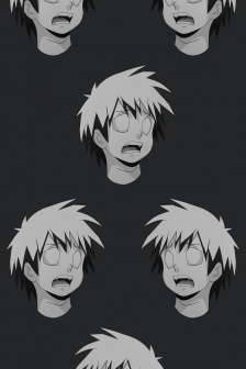 Aokizy art otaku cute mobile wallpaper