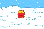 Hami cat winter cartoon picture desktop wallpaper